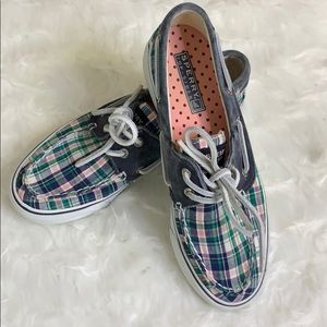 Sperry Top-Sider Plaid Boat Shoes Sneakers 6